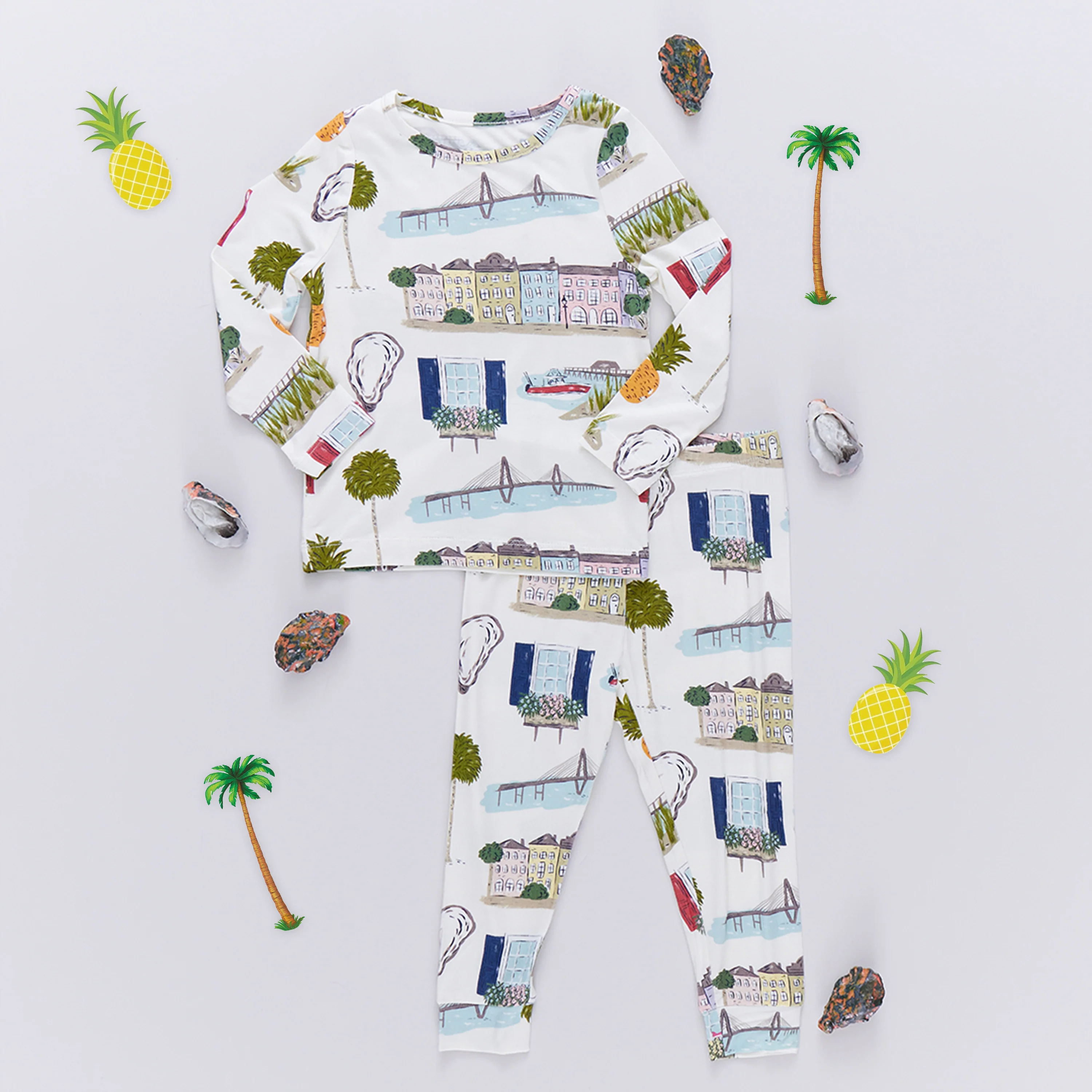 Kids Bamboo PJ Set - Charleston - Image 3
